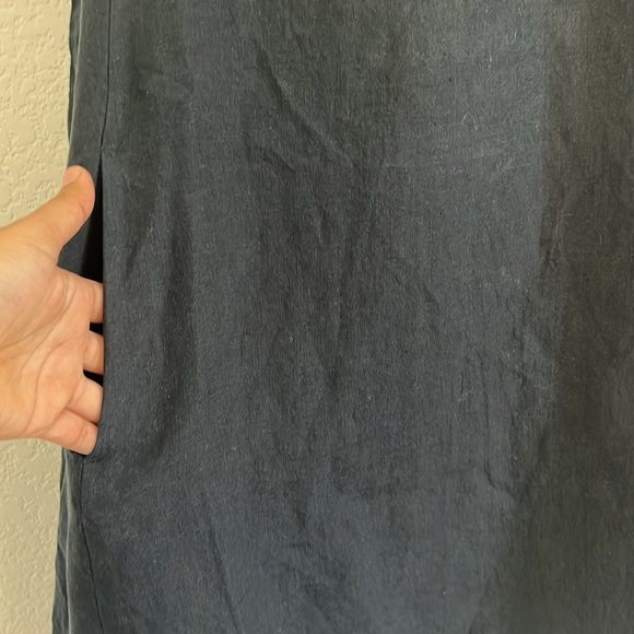 Lilly Pulitzer 100% Linen Edelyn Swing Shift Dress In Black. Size 6 - Picture 5 of 12